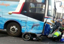 Bus Sugeng Rahayu Tabrak Sebuah Motor, Dua Orang Tewas