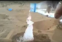 Netizen Dihebohkan Video “Air Menjadi Es di Padang Tandus”