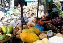 TPA Sementara Tutup Sampah di Pasar Klaten Menumpuk